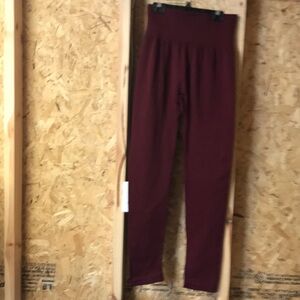 CHANCES ARE leggings; burgundy
